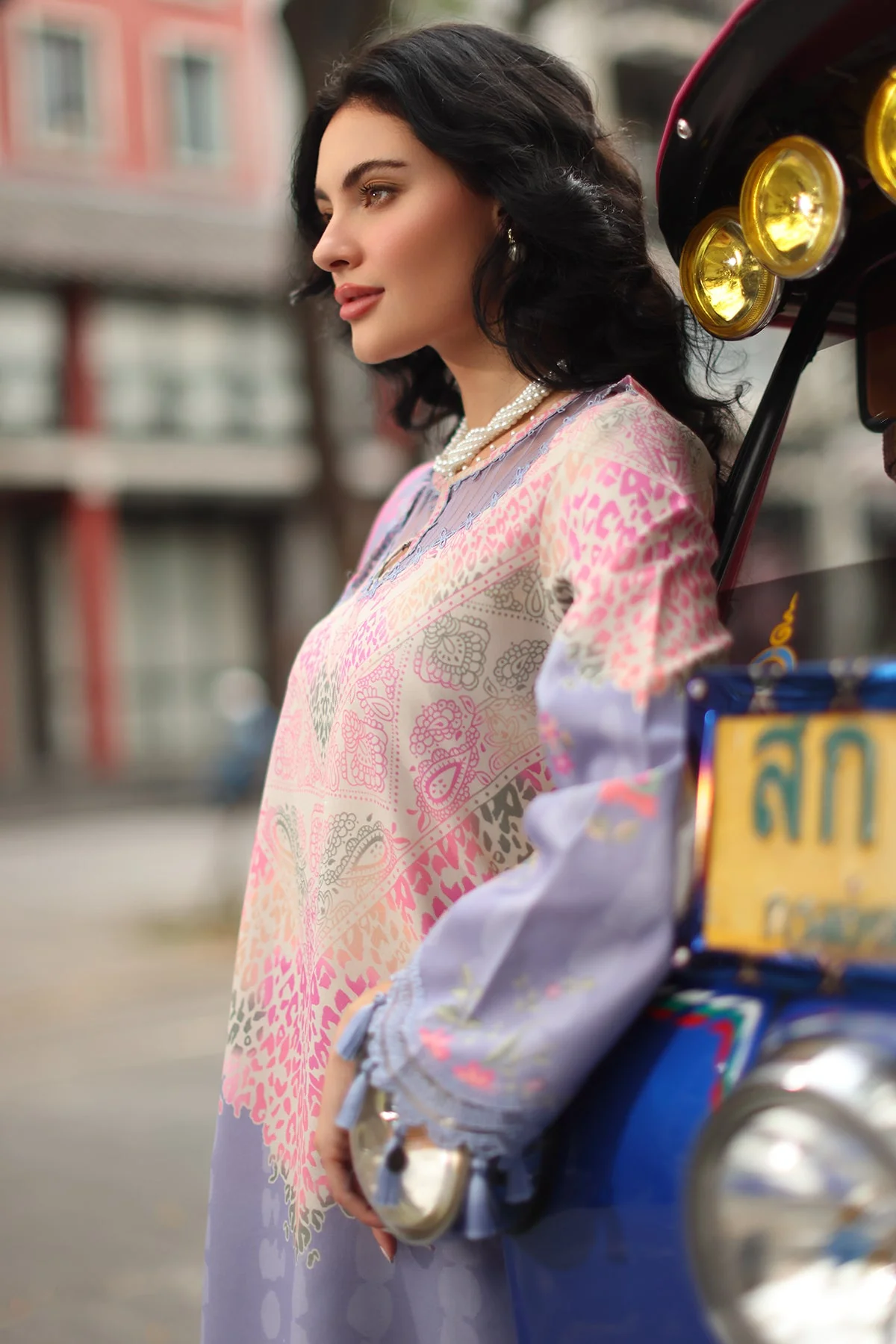 3-PC Stitched Embroidered Lawn Collection CC6-22 PSOK - Image 3