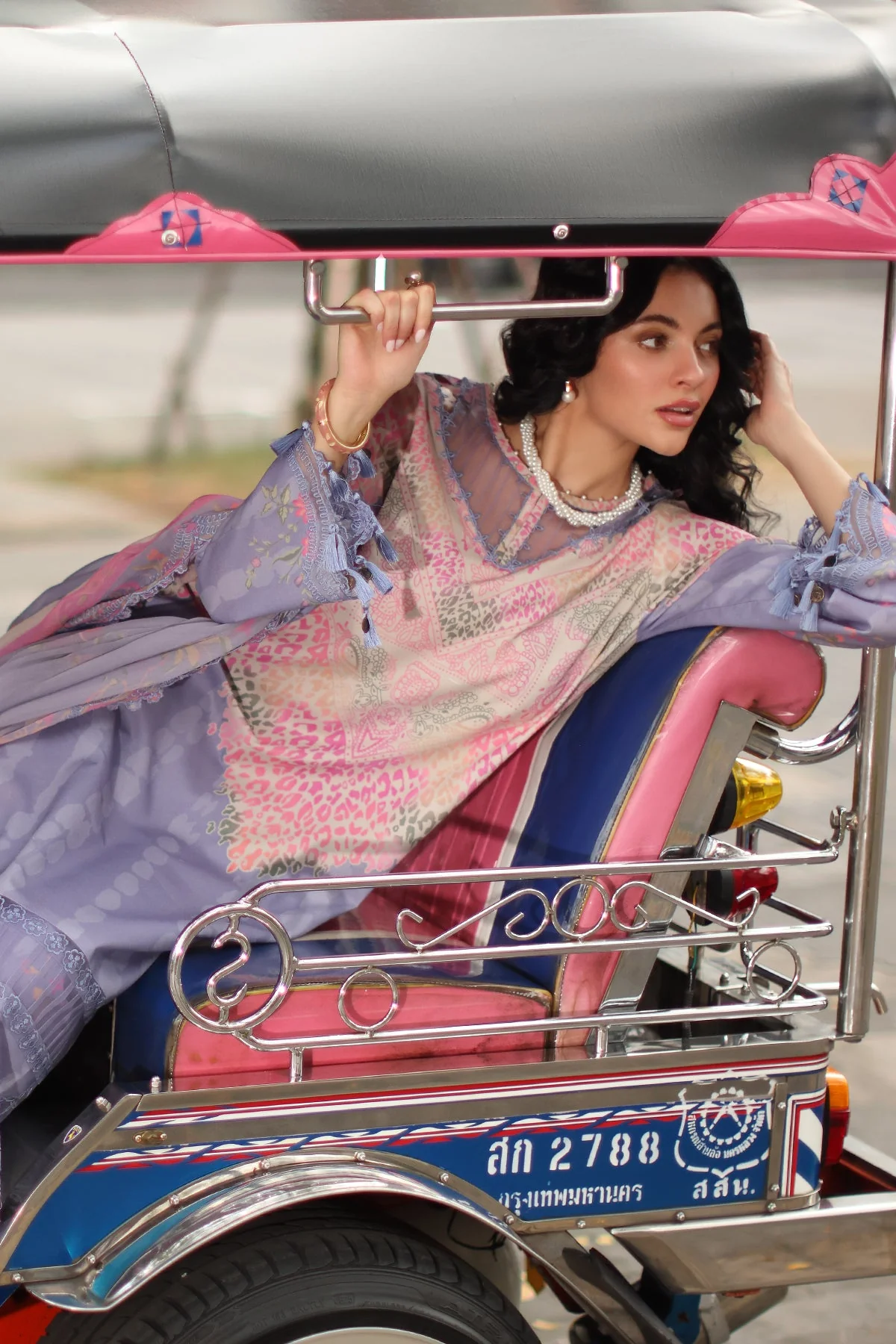 3-PC Stitched Embroidered Lawn Collection CC6-22 PSOK - Image 5