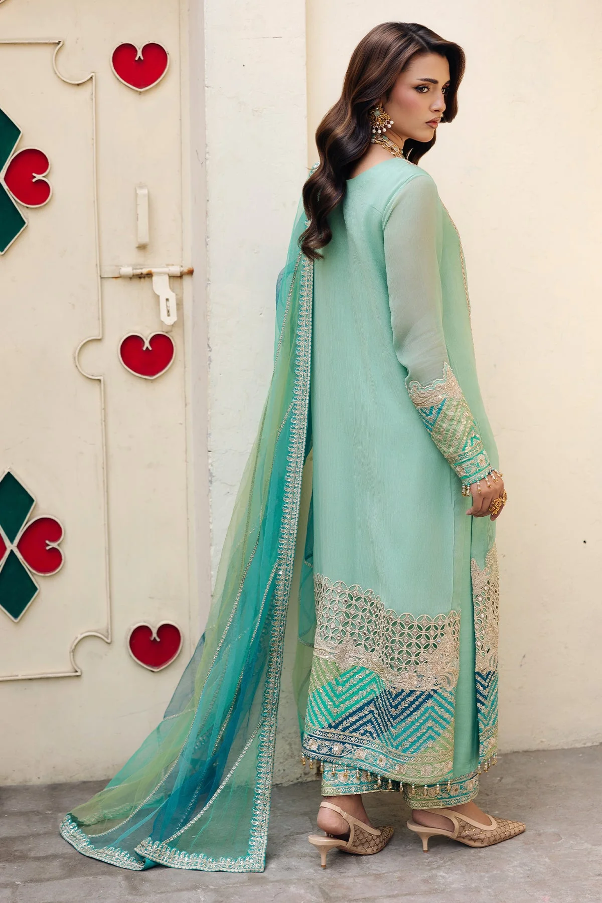 3-PC Stitched Luxury Lawn Collection CCE6-01 PSOK - Image 4