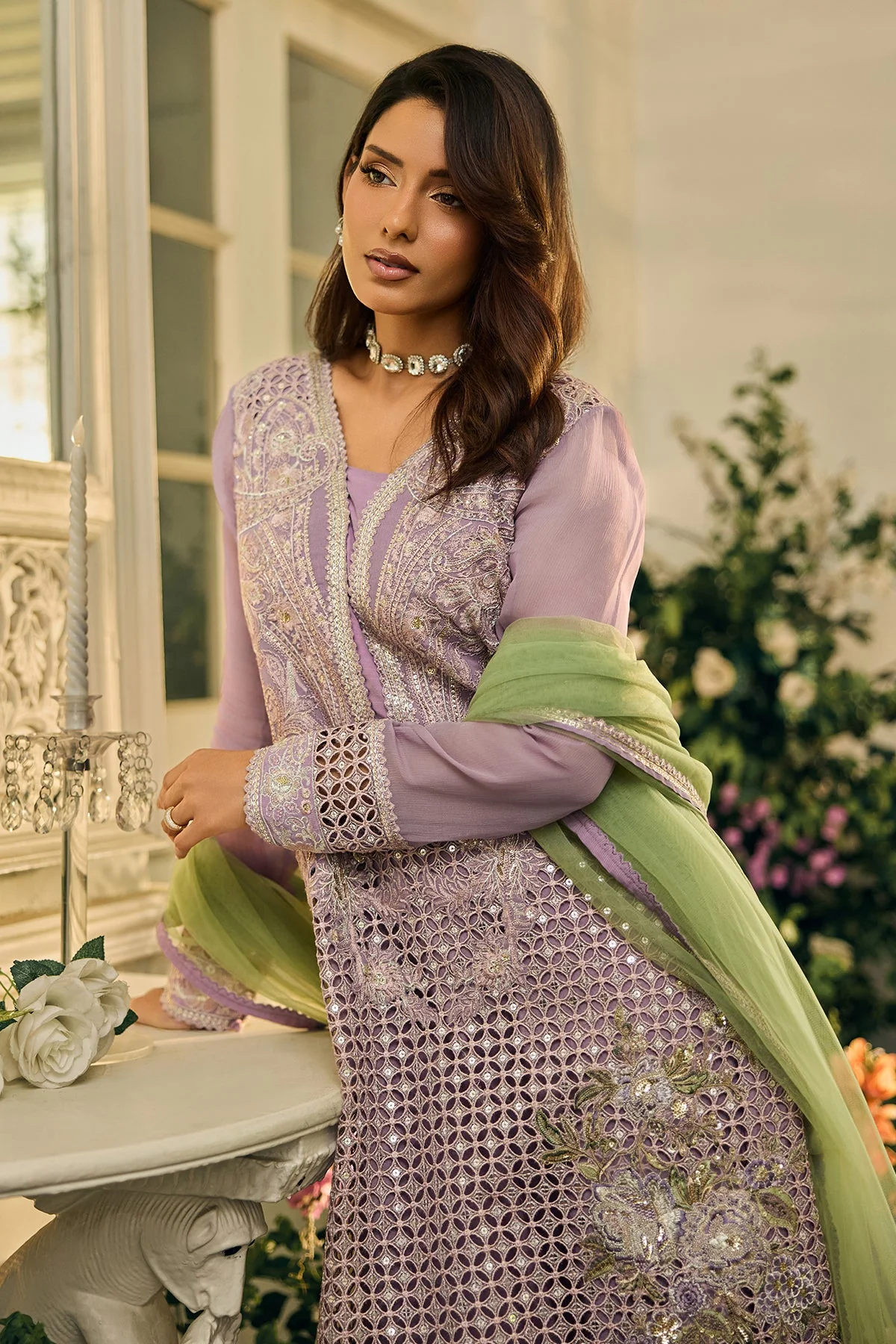 3-PC Stitched Luxury Lawn Collection CCE6-04 PSOK - Image 5