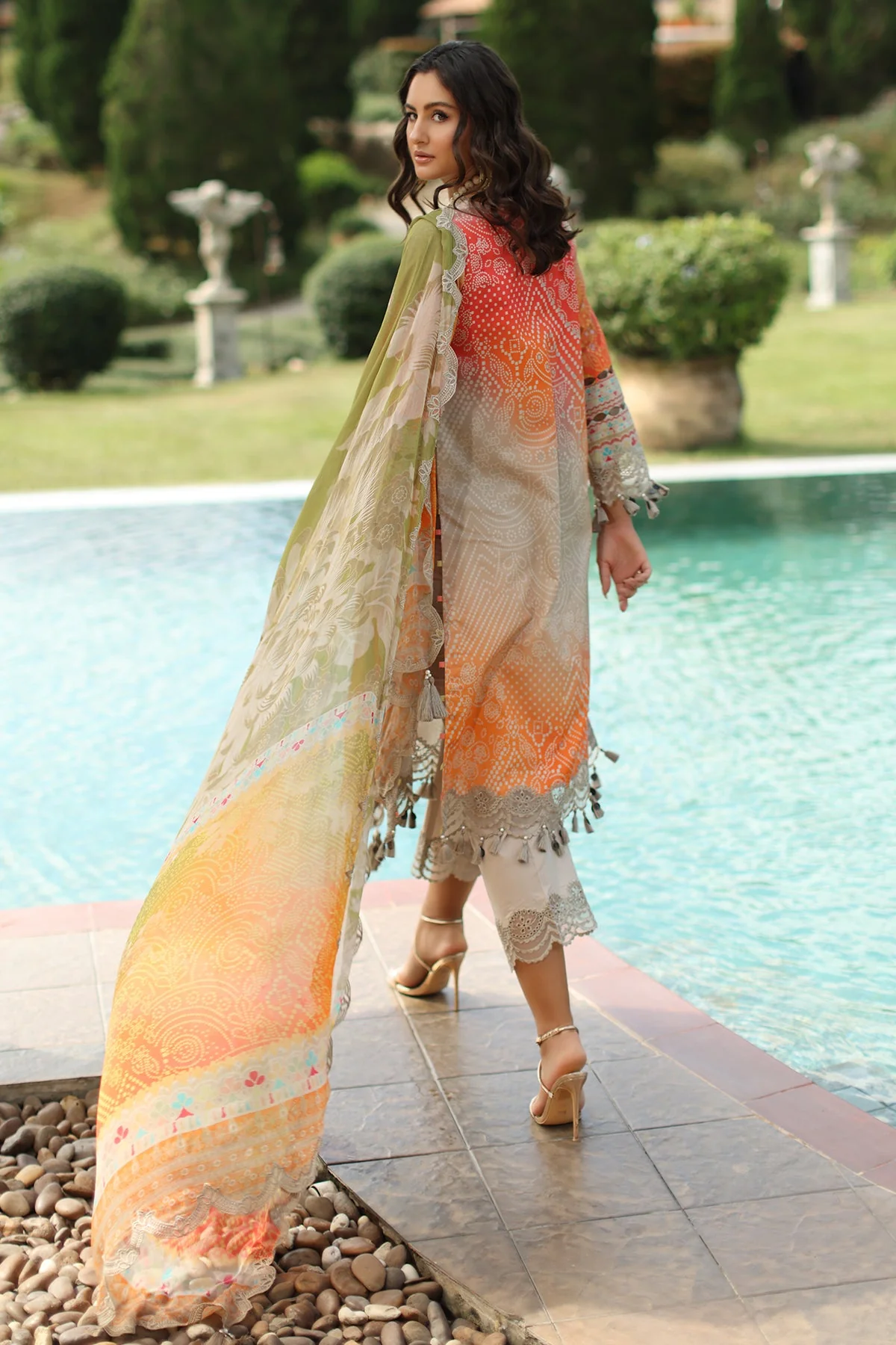 3-PC  Embroidered Lawn Collection CH6-13 PSOK - Image 10