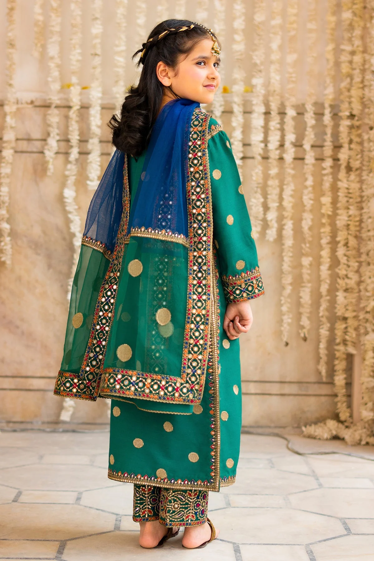 3-PC Embroidered Raw-Silk CKP-6-367 - Image 5