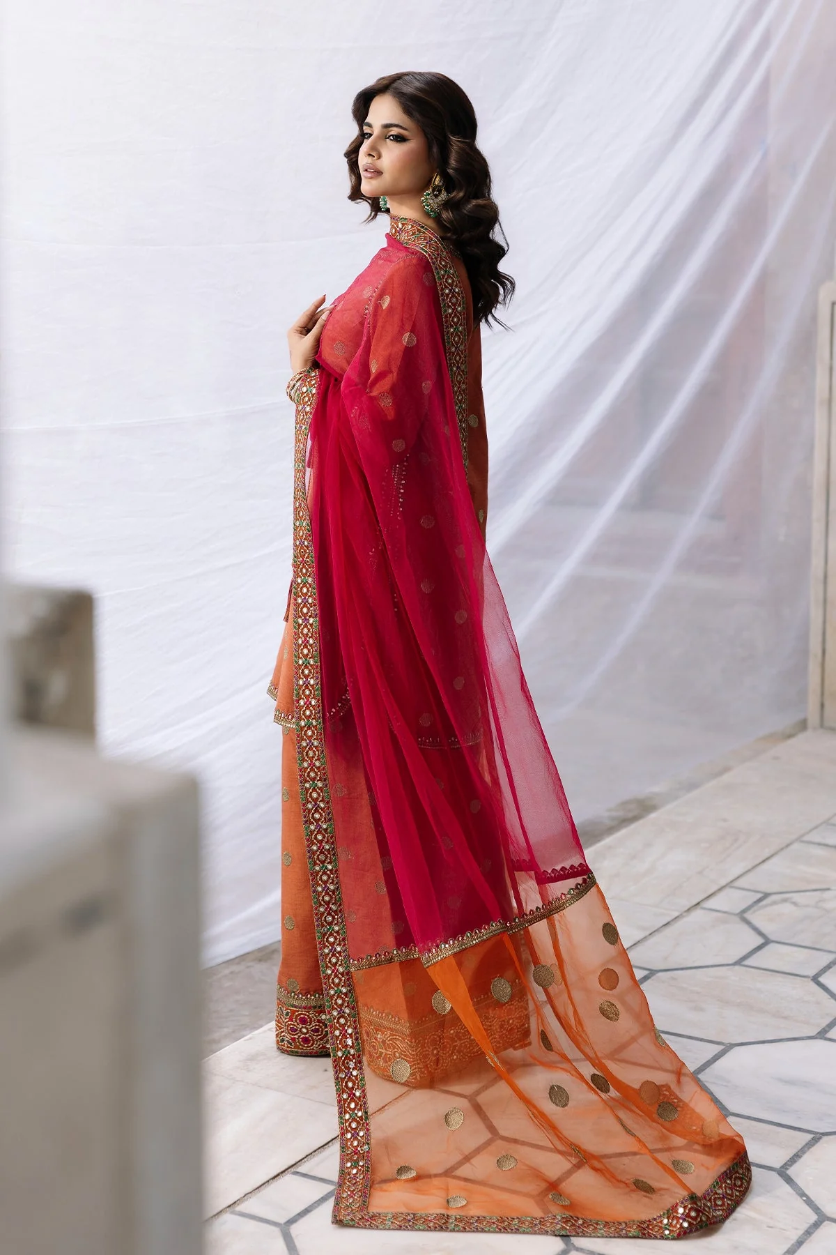 3-PC Embroidered Raw-Silk CMA-6-358 - Image 5