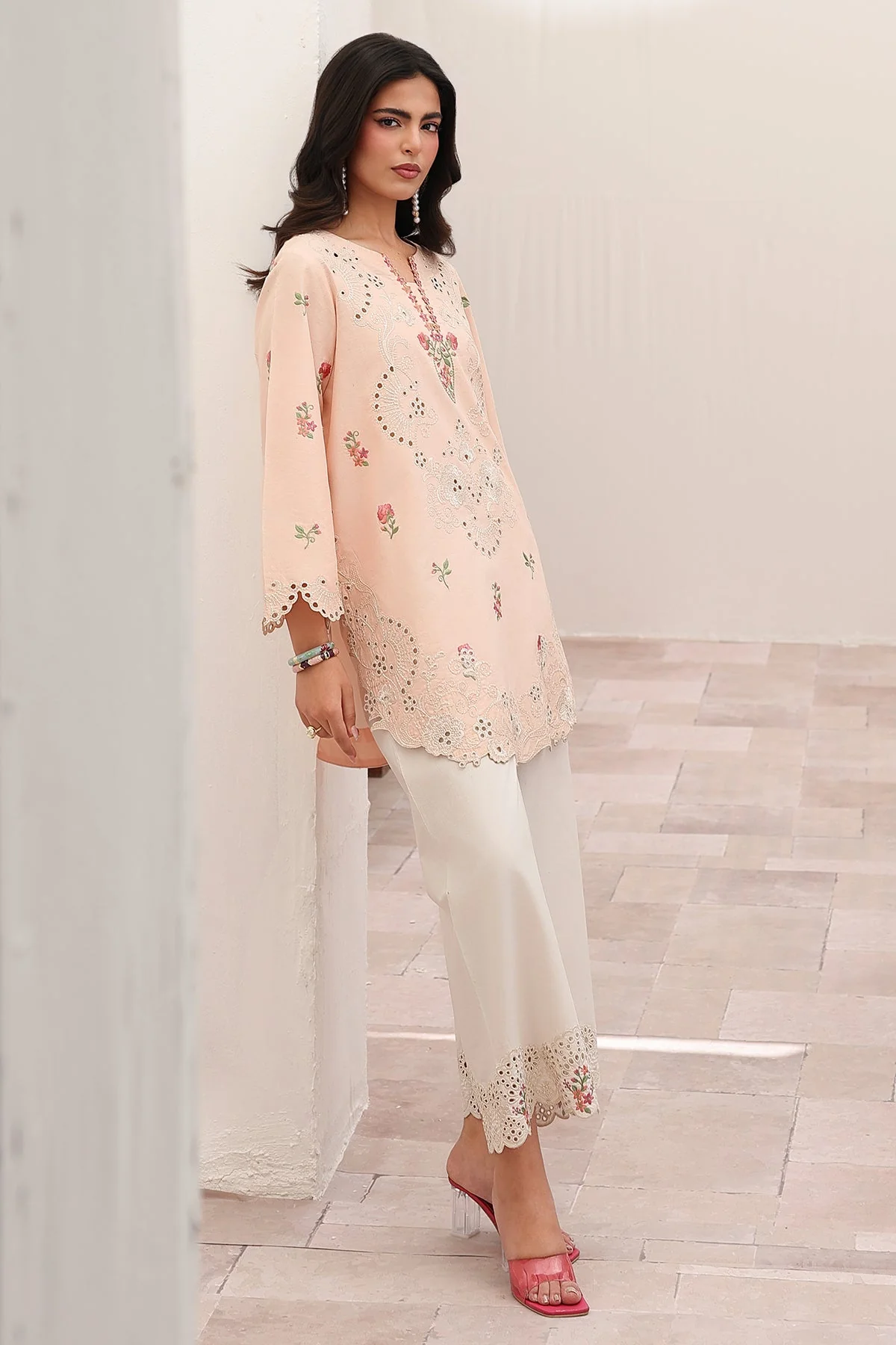 2-PC Stitched Embroidered Lawn Collection CNP-6-221 - Image 3