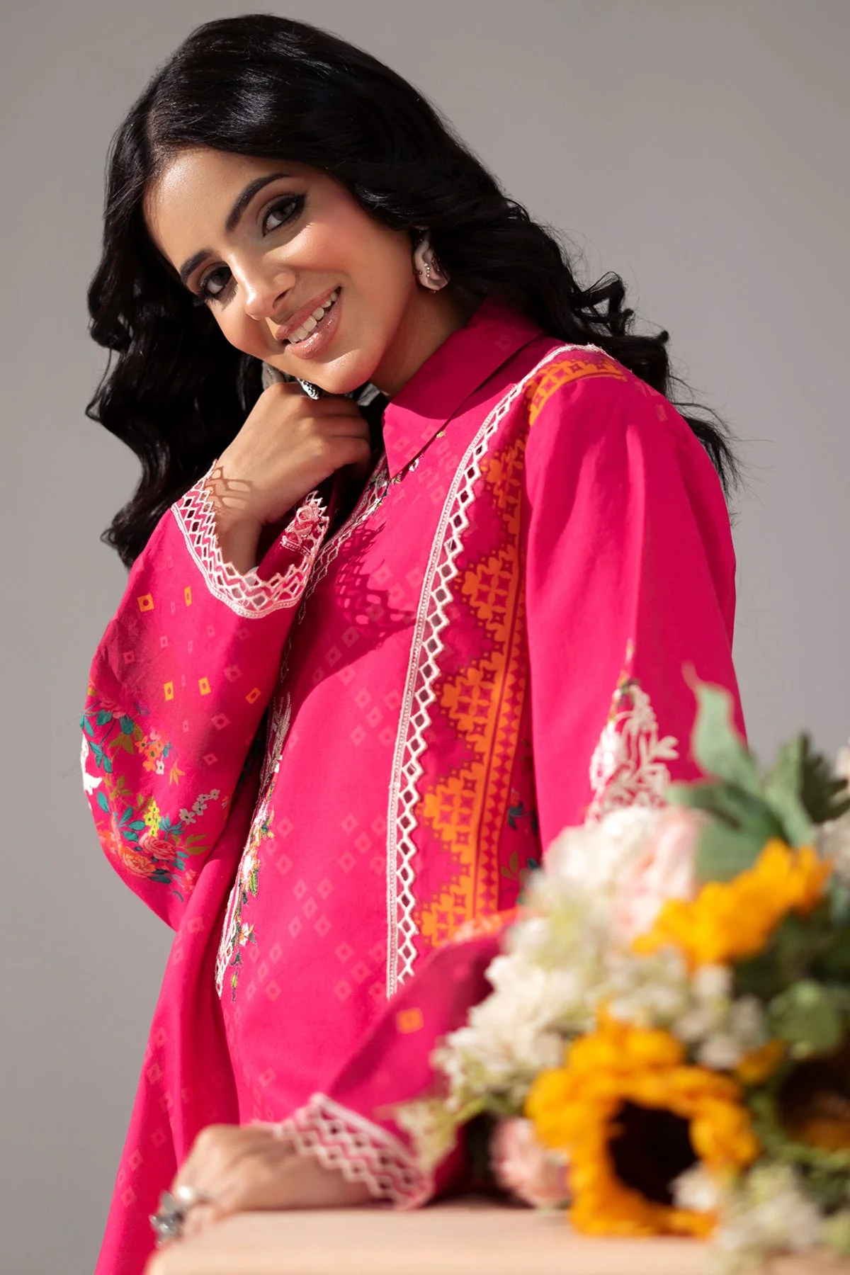 2-PC Stitched Embroidered Lawn Collection CNP-6-229 - Image 2