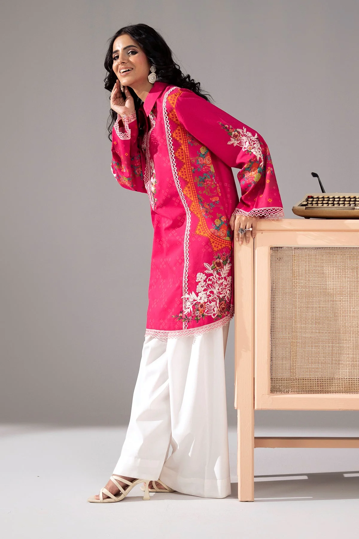 2-PC Stitched Embroidered Lawn Collection CNP-6-229 - Image 4