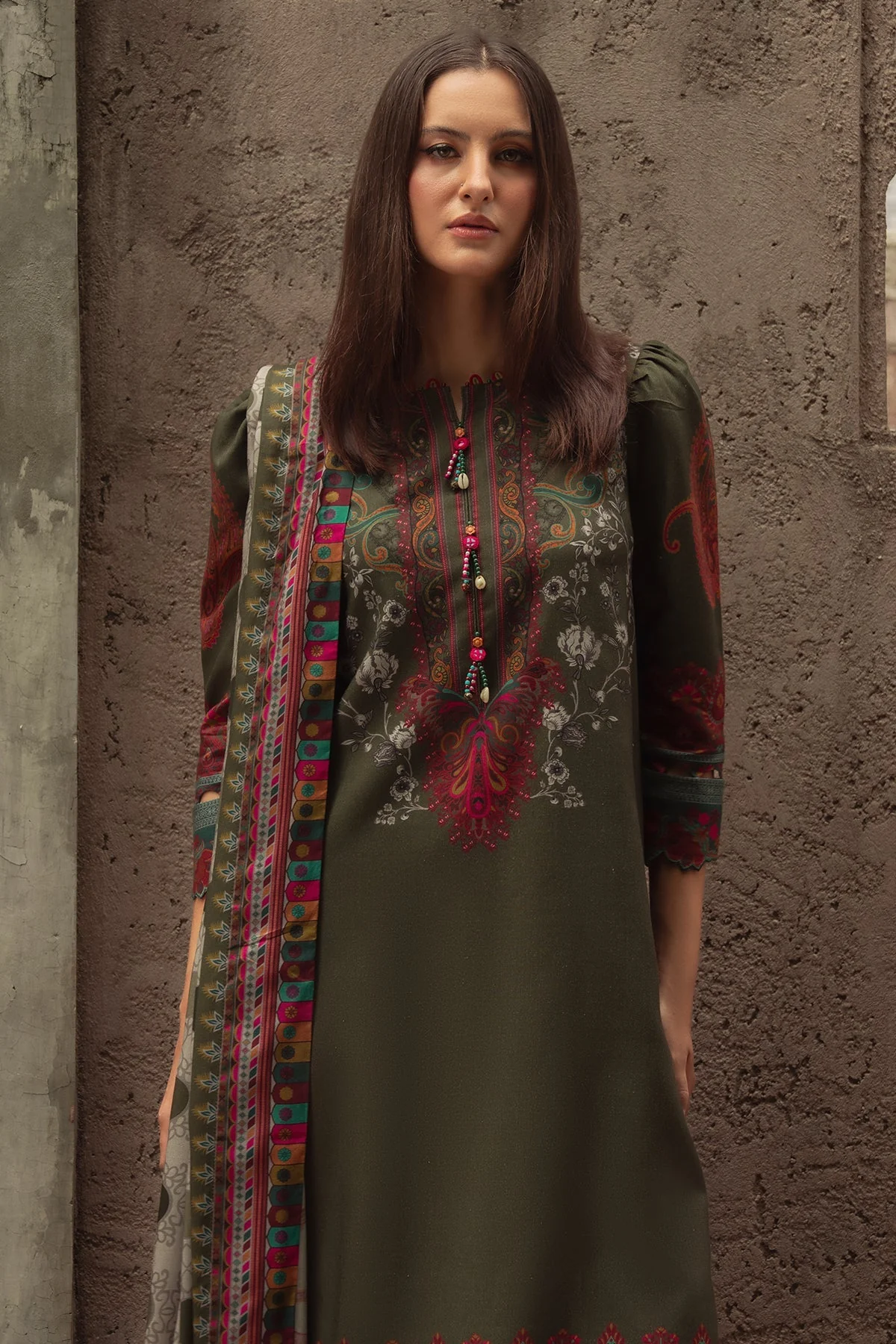 3-PC Printed Linen Collection CPW5-05 - Image 2