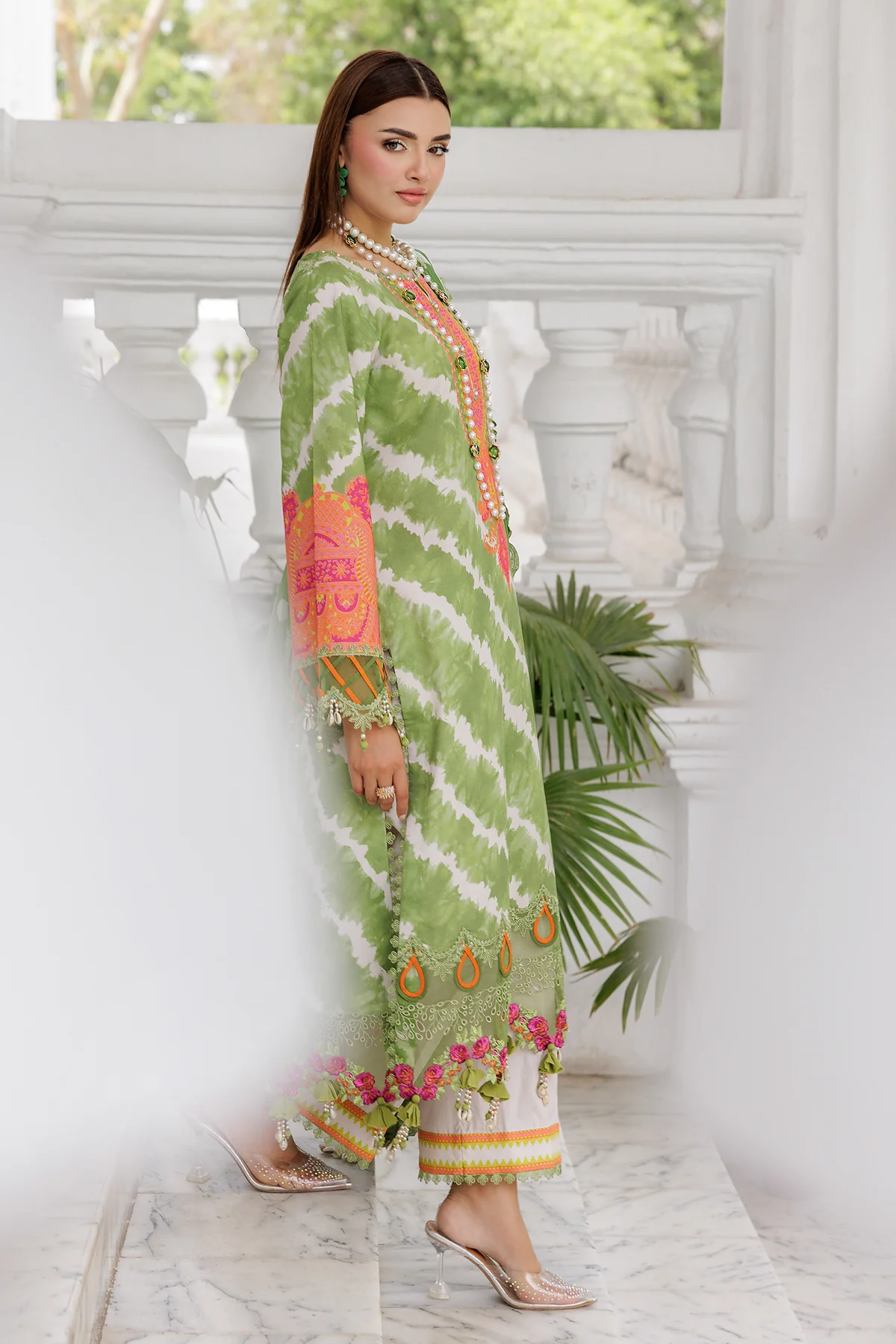 3-PC Embroidered Lawn Collection AG6-02 A PSOK - Image 4