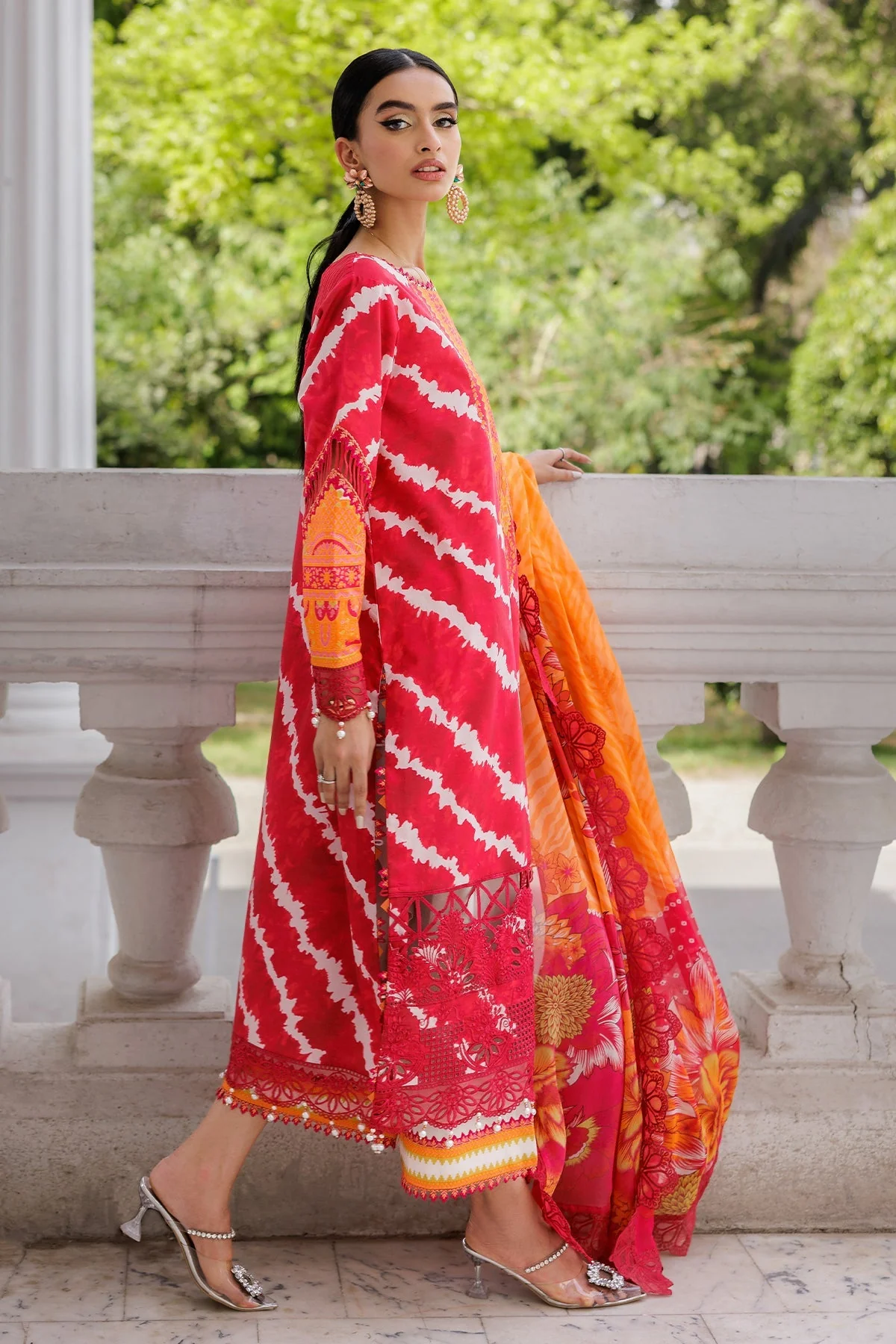 3-PC Embroidered Lawn Collection AG6-04 A PSOK - Image 3