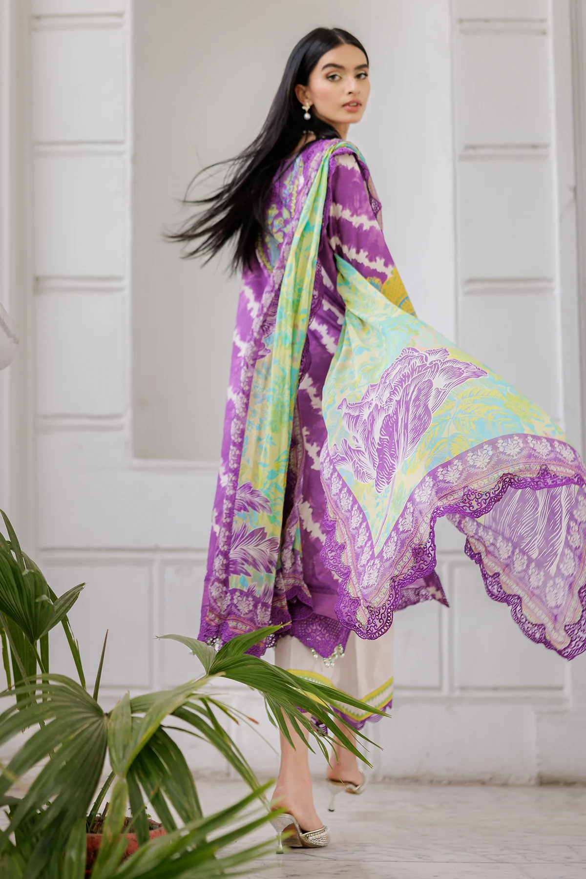 3-PC Embroidered Lawn Collection AG6-05 A PSOK - Image 4