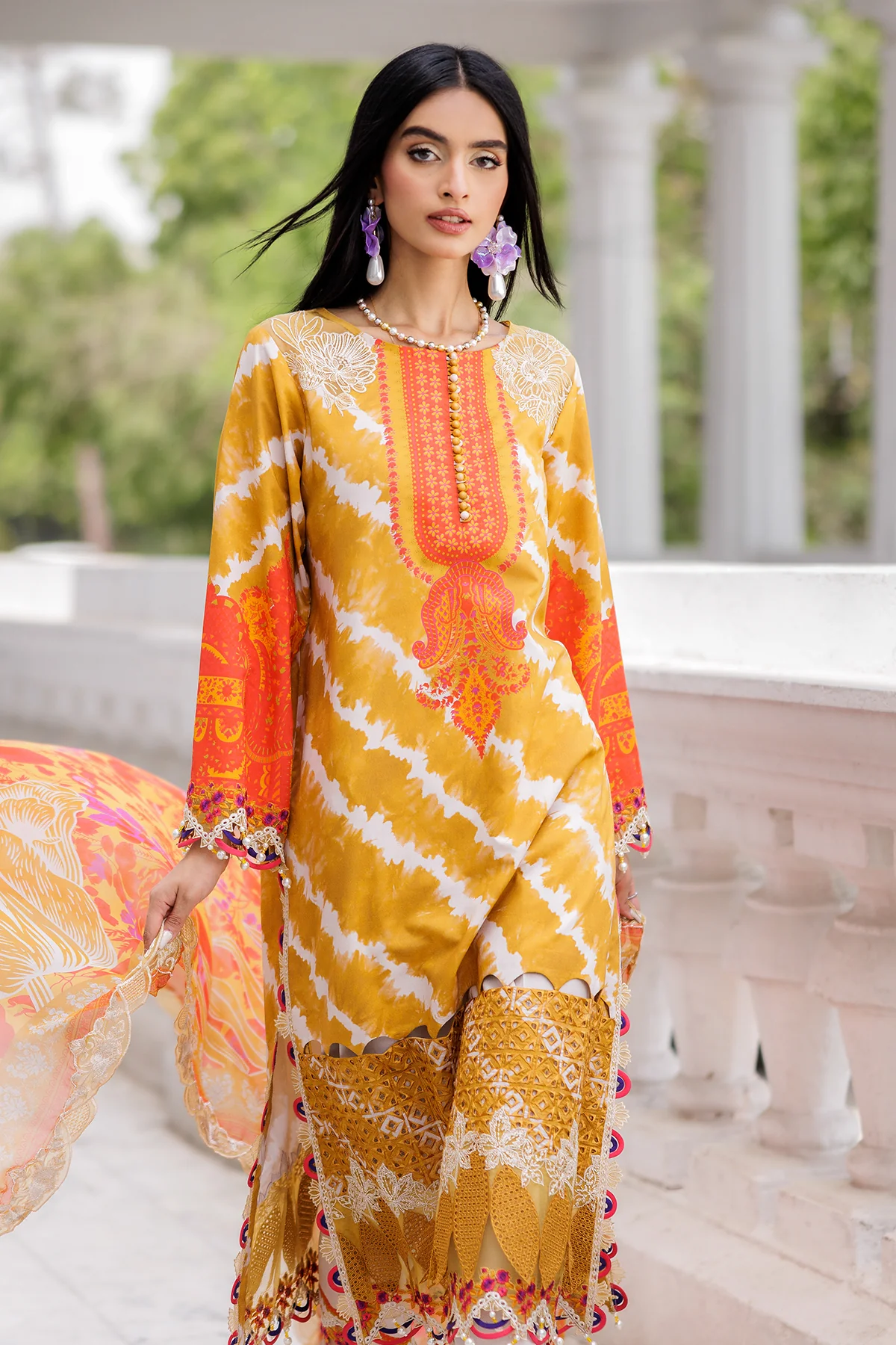 3-PC Embroidered Lawn Collection AG6-06 A PSOK - Image 2