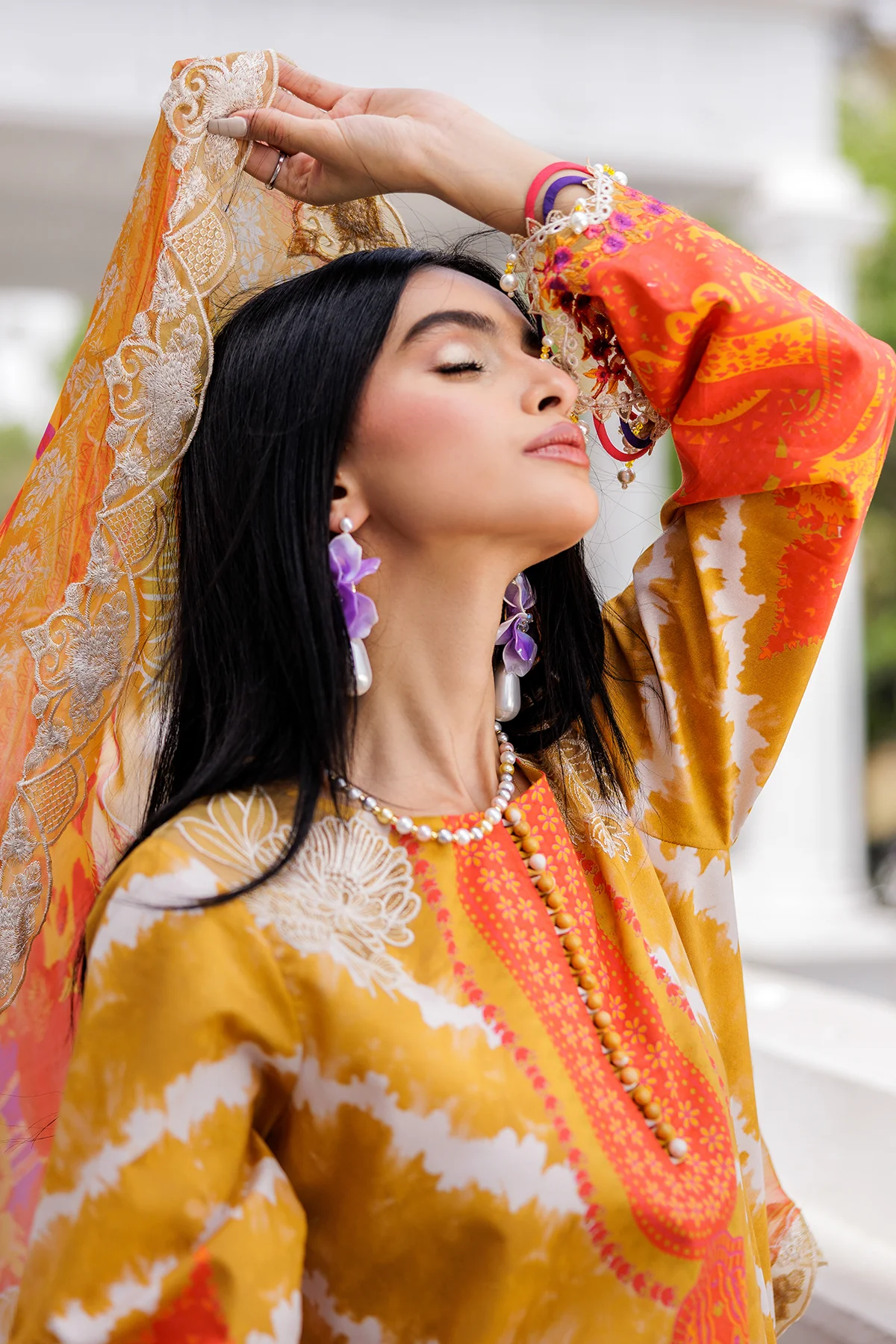 3-PC Embroidered Lawn Collection AG6-06 A PSOK - Image 4