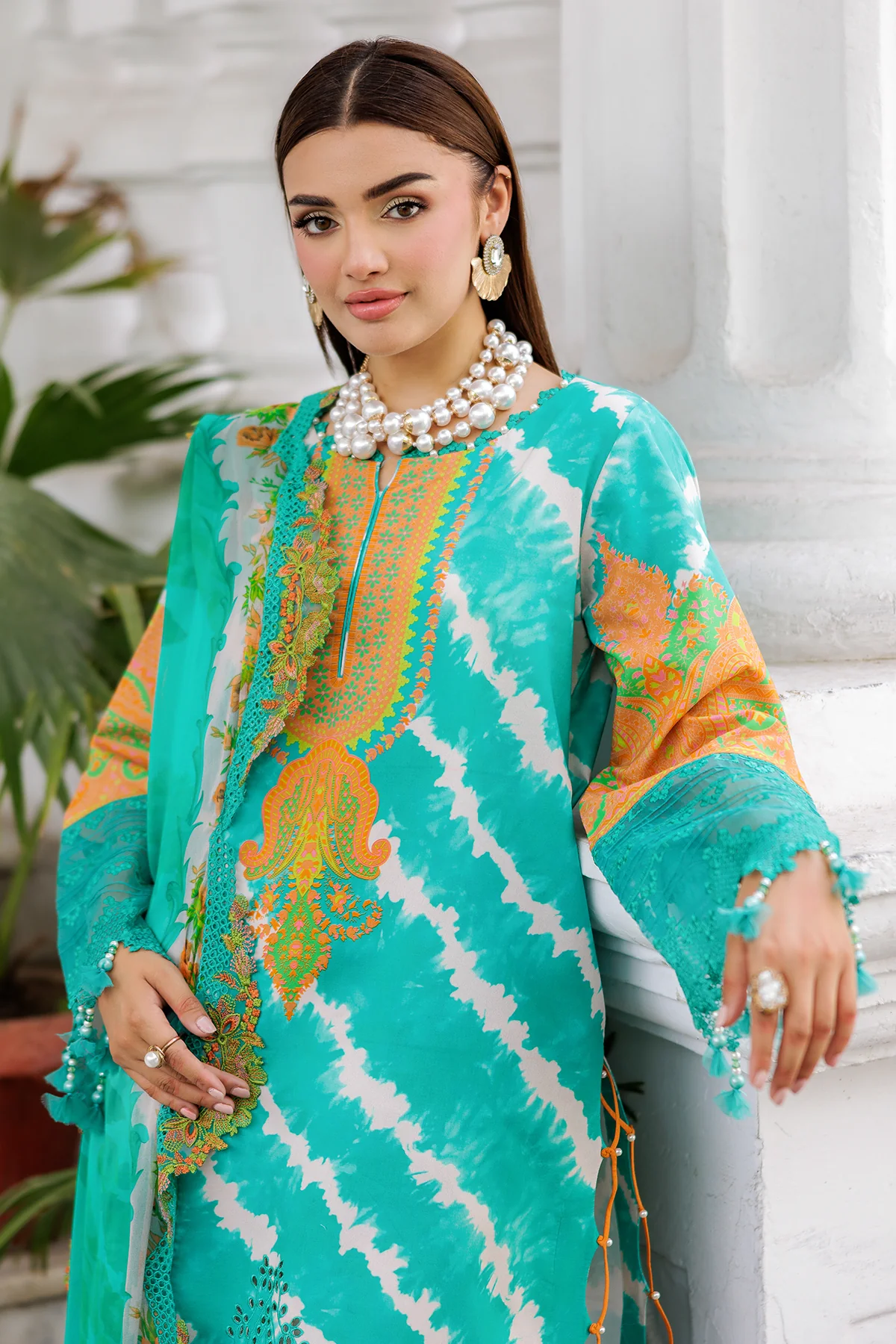 3-PC Embroidered Lawn Collection AG6-07 A PSOK - Image 2