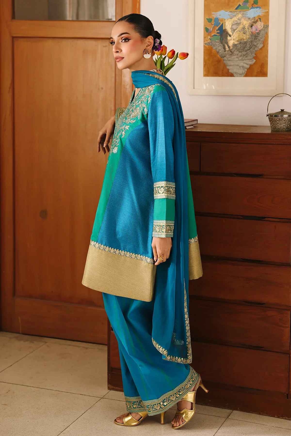 3-PC Embroidered Zarri Lawn CMA-6-282 - Image 3