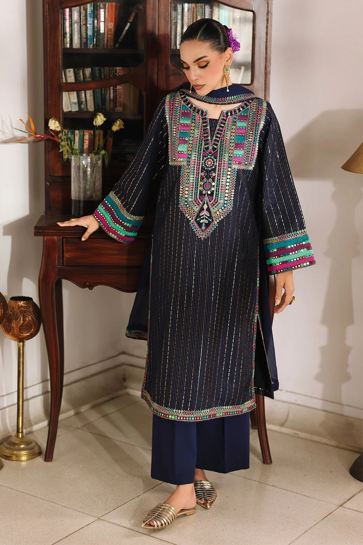 3-PC Embroidered Zarri Lawn CMA-6-293