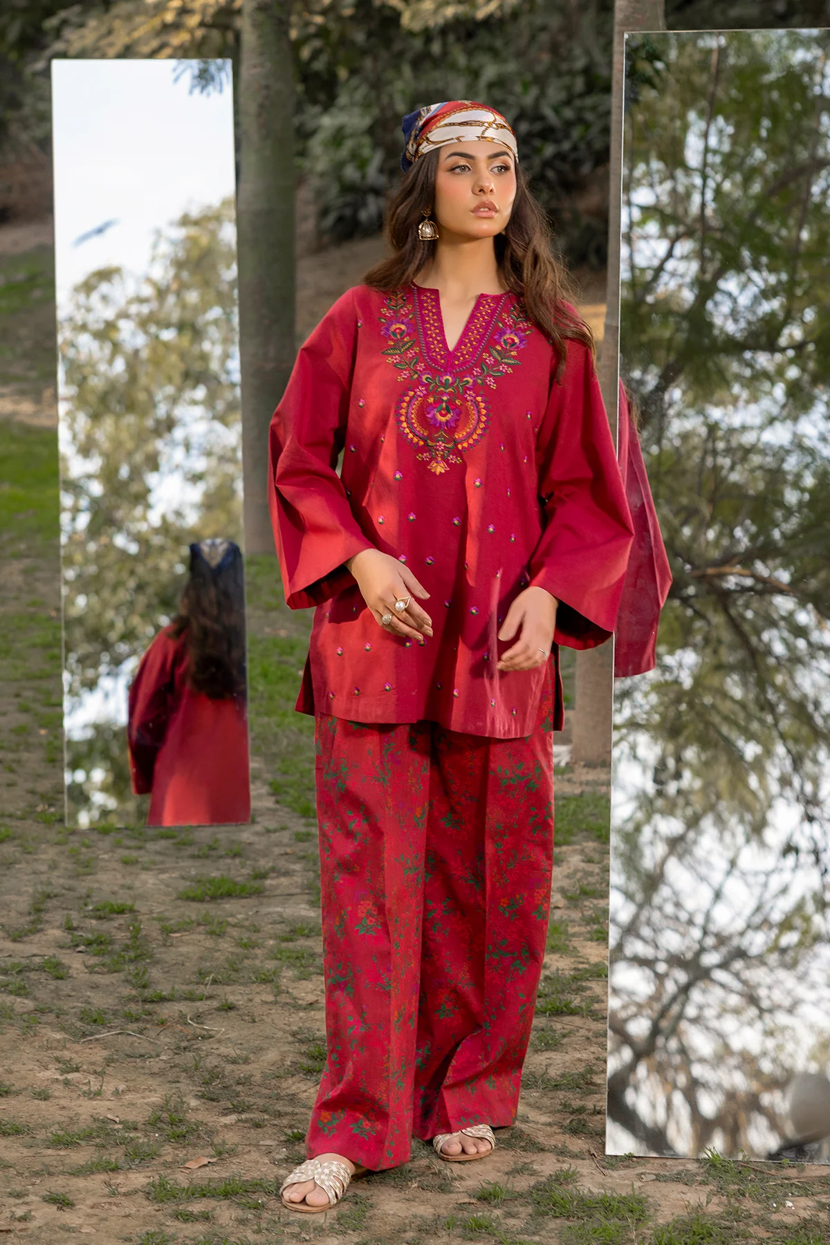 2-PC Embroidered Lawn Suit CNP-5-08 - Image 5